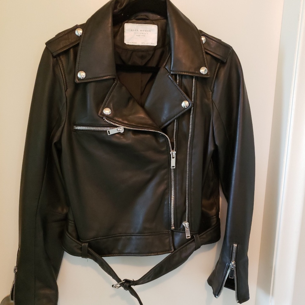 Genuine Leather Biker Jacket